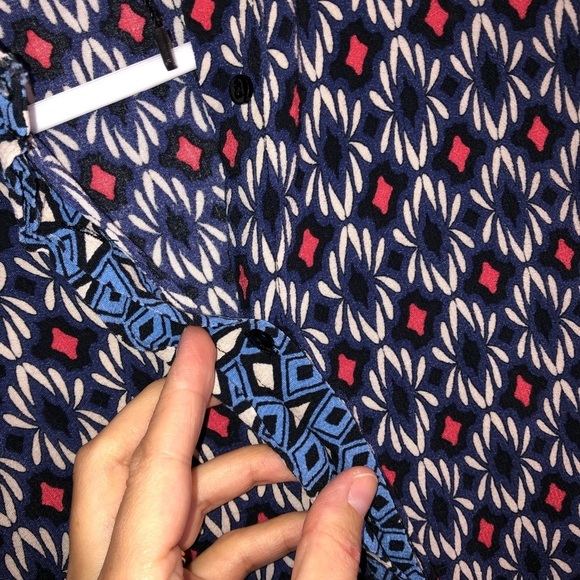 Zara Viscose Button Down Long Sleeve Printed Dress - Picture 3 of 10